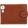 Gusti Leder Portafogli Gustav studio portamonete da uomo monete carte di credito biglietti vintage marrone 2A59-22-6