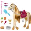 Mattel Barbie , Tornado, cavallo interattivo con luci, musica e accessori, balla e nitrisce, ispirato alla serie Netflix I misteri di Barbie - Alla ricerca del cavallo scomparso,Mattel,Eta 3+