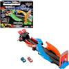 Mattel Disney Pixar CARS - Pista Night Racing, playset con pista e due macchinine che brillano al buio, include Saetta McQueen e Jackson Storm, giocattolo per bambini, 4+ anni, HPD80