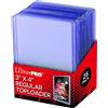 ultra pro 25 Ultra Pro Toploader - Raccoglitore per carte da collezione, ultra trasparente, regolare, 63,5 x 88,9 mm