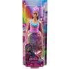 Mattel Barbie - Dreamtopia Royal Bambola curvy, capelli viola con corpetto scintillante, gonna da Royal e coroncina,Mattel,3+