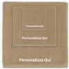 MAYRA Set 3 Asciugamani Bagno Personalizzati in Spugna 100% Cotone | Tris Telo Doccia, Viso e Ospite | Hotel, B&B, Alberghi | Personalizzabili con Iniziali, Nome, Logo | Certificato OEKO-TEX (Tortora)