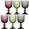 THUN - Set 6 Calici con pallini - vetro - Collezione Tavola - Ø 9 cm - 16,5 cm h