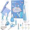 Lictin Set per la Cura del Bambino-31 in 1 ricaricabile Tagliaunghie elettrico sicuro per bambini,tagliaunghie per bambini con illuminazione automatica,Beauty BabyCare portatile,ottima idea regalo