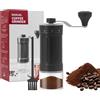 Yuhtech Macinacaffè manuale, macinacaffè manuale, 40 impostazioni regolabili con spazzola per casa, viaggi, campeggio