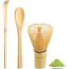 Matcha - Set Di 4 Scope Per Matcha, Cucchiaio, Supporto Per Scopa