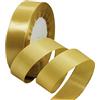 HONGCI 22m Nastro Champagne Gold 25mm,Nastro Raso Nastrino Bordeaux Nastri Regalo Nastro Satin,Fiocco Nastro per Pacchi Regalo,Artigianato,Bomboniere,Bouquet,Natale,Feste di Compleanno Matrimoni Decorazioni