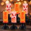 Taozoey Candele Halloween, 6 Pezzi Halloween Candela LED Portacandele, Luci Portacandele per Decorazioni da Tavola