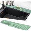 Volminex Tappetino Lavello Cucina Silicone, Paraspruzzi per Lavello Cucina, Tappetini per Rubinetto, Vassoio Antigoccia Cucina, Tappetino di Drenaggio per Proteggere il Piano di Lavoro (Verde, 60 cm)