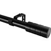 Venwemong Bastone Tenda 3 Metri Bastoni per Tende Estensibile Bastone per Tende con Supporti Regolabili per Camera da letto, Soggiorno, Nero(185-310cm, diametro 25mm)