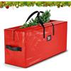BARAKYEG Custodia per Albero di Natale,Impermeabile con Manici e cerniera, sacco Borsa Grande e Resistente, porta albero di natale165x38x76 cm(rosso)