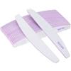 Carehabi 20 lime per unghie, lima per unghie professionale a doppio lato, riutilizzabile 100/180 grit per i saloni di manicure, fai da te per nail art, colore: nero