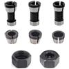 Wilsonzin 8 Pezzi Set Versatile Adattatori per Pinze Serraggio Set Pinze per Fresatrici Verticali Pinze Serraggio per Diverse Macchine per Incisione Taglierine per Bordi Fresatrici Elettriche per Legno