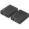 DIGITUS Set estensore HDMI KVM - UHD 4k 30Hz - Portata 40 m - HDMI 1.4 - Latenza ultra bassa - Trasmettitore e ricevitore - 2x USB per mouse e tastiera - PoC - Punto a punto - CAT 6 - Nero