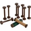 PH PandaHall 10pz Bobina di Legno Bobine di Filo Vuota, 9.6x2.6cm Rocchetti di Filo di Legno Vuoti per Cucire Catene Filo per Tessitura Nastrio Ricamo Rotolo di Corda, Marrone