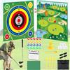 SYXLS Golf Game Set, Tappetino da Golf a Doppia Faccia, Tappetino da Golf con Mazze, Golf per Giocattoli per Sport All'Aperto per Bambini, Giochi per all'Interno e All'Aperto, Mini Golf