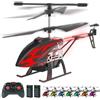 Carox Elicottero telecomandato,2.4 GHz 7 Colori Aereo Telecomandato con Luce LED,Elicottero RC per Ragazzi e Ragazze Bambini