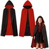 Winwild Cappa da vampiro con cappuccio - Costume da vampiro unisex per bambini, Cappa da Halloween per bambine e bambini, 90 cm 120 cm Cappotto gotico Dracula vampire Halloween, carnevale e feste maschera