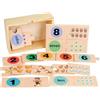 KUKUTrue Giochi Montessori 3 4 5 Anni, Puzzle Bambini 3 Anni, Giochi in Legno, Giochi Bambina 3 Anni, Imparare i Numeri, Giochi Educativi, Regalo Bambino Bambina 3-5 Anni