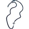 Breil, Collezione B.X., Collana Uomo in Acciaio IP, Collana Catena con Croce Asimmetrica, Chiusura a Moschettone, Lunghezza Regolabile 47-52 cm, Idea Regalo Uomo