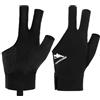 Bremorou Guanti da biliardo Sinistra Billiard Pool Cue Gloves Guanti da piscina antiscivolo Accessori Adatto Guanti Snooker Regolabile per Carom Giochi Nero