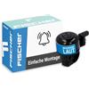 Fischer Mini, Campanello per Bicicletta Unisex, Nero, Taglia Unica