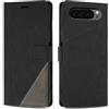 SONWO Cover per Google Pixel 9 PRO/Google Pixel 9, Flip Custodia in PU Pelle, Cover a Libro Portafoglio con Slot per Schede e Supporto Stand per Google Pixel 9 / Pixel 9 PRO, Nero