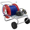 AgriEuro TOP-LINE Kit motopompa elettrica da irrorazione con carrello - Comet MTP MC8 EL MNF - Per prodotti chimici e acidi