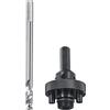 kwb 499004 - Fusto di inserimento esagonale per sega a tazza Easy-Cut 35-105 mm con filettatura 5/8 -18 UNF inclusa punta di centraggio HSS