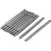 UXCELL A16011600UX0474 100 mm lungo Mangetic due modi Phillips punte cacciavite grigio pezzi,