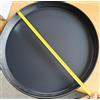 G.T. INOX Teglia da forno rotonda in ferro blu di tipo professionale - DIAMETRO 47 (esterno) cm altezza bordo 4 cm