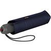 Knirps Mini ombrello tascabile E.100 on/off-automatico, blu navy, 88 cm