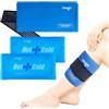 Newgo 2 Ghiaccio Gel Riutilizzabile (27.5 x 13.5cm) Compressa fredda calda, Include 1 Copertura Multiposizione in Tessuto con Fascia - Terapie caldo/freddo