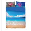 Bassetti completo letto IMAGE copriletto lenzuolo serie stampa in digitale alta definizione animali natura paesaggi balza applicata 100% cotone - Made in ITALY (HONOLULU, MATRIMONIALE)