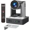 zowietek Telecamera NDI PTZ (certificato NDI 6 nativo), rilevamento automatico AI 1080P60 PoE, zoom ottico 20X, LAN HDMI USB 3.0 3G-SDI, streaming live per riunioni in chiesa, educazione, sport