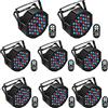 U`King UKing 8pcs Luci da Palco Par LED RGB 36 LED Luci da dj con Telecomando e -dmx- Fari da Palco per DJ Festa di Matrimonio Bar Luci di Scena