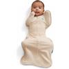Love To Dream Swaddle UP, taglia media 6-8,5 kg - Avena | Vestibilità aderente, favorisce un sonno sano | 1,0 Tog per primavera ed estate (20-24°C) | Cotone e doppia cerniera