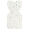 Love To Dream Swaddle UP, Neonato 2,2-3,8 kg - Coniglietti di nuvole | Vestibilità aderente, favorisce un sonno sano | 1,0 Tog per primavera ed estate (20-24°C) | Cotone e doppia cerniera