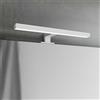 Lampada LED da Specchio 30cm Bianca 4W - Doppia Installazione Colore Bianco Naturale 4.000K