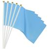 PATIKIL 25pz Mini Bandierine, Bandiere Azzurre da Gioco Bandiere Azzurre Solide Piccole Mini Bandierine Su Bastone, Decorazioni per Feste per Gioco, Compleanno, Carnevale