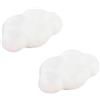Mifeiwukawa 2 pomelli in ceramica a forma di nuvola per bambini, maniglie carine per armadio, maniglie in porcellana, leve multicolore per porte, pomelli per mobili per cassetti, cucina (bianco)