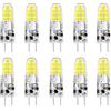 Jiotouhu Lampadina LED G4, 2W equivalente alogeno 20W, 200LM, Bianco freddo 6000K, 12V, Non dimmerabile, Lampadina piccola a risparmio energetico per cappe/lampadari, 10 pezzi