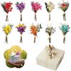 TILONKJ 10 Pezzi Naturali Piccoli Bouquet di Fiori Secchi,per Scrapbook,Bullet Journal,Album Fotografici,Decorazione di Buste Regalo e Scatole Regalo