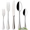 Villeroy & Boch - Neufaden Merlemont Set di Posate 30 Pezzi Argento, Lavabile in Lavastoviglie, Posate Acciaio Inox 6 Persone Platino, Servizio Posate, Forchette, Coltelli, Acciaio Inossidabile