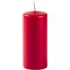 Cereria Di Giorgio - 12 Candele Cero - Diametro 5 cm Altezza 15 cm - Colore Rosso lampone - Durata 48 ore - Non Profumate