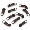 cyclingcolors 10x Cursore Cerniera Ricambio Kit di Riparazione per Cerniera Testa N°5 Cursori per Vestiti Borse Giacche Borse Valigie Jeans, cioccolato