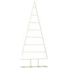 vidaXL Albero di Natale in Metallo con Supporto Oro 180 cm, Albero di Natale in Metallo, Decorazione Festiva per Interni, Pezzo d'arredo Elegante, Tocco stagionale per casa
