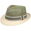 LIPODO Twotone Trilby Cappello di Paglia Fascia Multicolore Unisex Primavera Estate