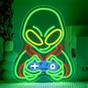 SIGNSHIP Alien Playing Game Scritte Neon,Alien Scritta Led Dimmerabile Per La Decor,Aliens Game Insegne Luminose,Insegna Neon Wall Decor Per La Playroom,Man Cave,Family Room,Cameretta e Dono Ragazzo