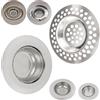 Your Day Mate Sifone con tutte le misure importanti, set da 4 pezzi, Ø 55 mm + 2 x Ø 70 mm + Ø 90 mm, adatto per scarico di Ø 25 - 55 mm, scolapiatti per tutti i tipi di scarico in casa, lavandini, vasca da bagno